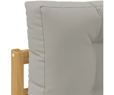 Lauko galinė sofa su pagalve Balta 115 x 83 x 73 cm