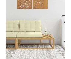 Lauko galinė sofa su pagalve Balta 115 x 83 x 73 cm Poliesteris