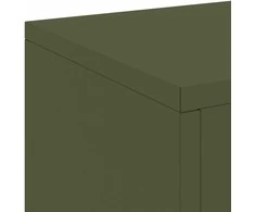 Augalų stovas 2 pcs Alyvuogių žalia 24 x 24 x 75 cm Plienas
