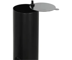 Lauko grilis 104 x 58 x 114 cm Plienas Juoda