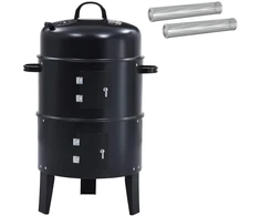 Lauko grilis Ø 40 x 80 cm Plienas Juoda