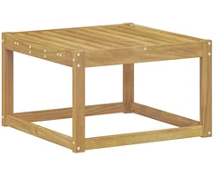 Lauko Hocker Kietos akacijos mediena Balta 59 x 59 x 37 cm