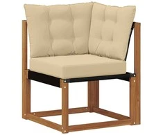 Lauko kampinė sofa Kietas akacijos medis ir tekstilenas