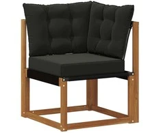 Lauko kampinė sofa Kietas akacijos medis ir tekstilenas