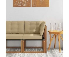 Lauko kampinė sofa Kietas akacijos medis ir tekstilenas