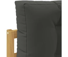 Lauko kampinė sofa Kietos akacijos mediena Balta