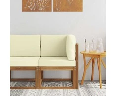 Lauko kampinė sofa Kietos akacijos mediena