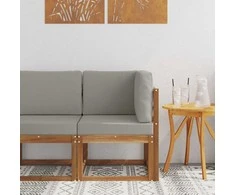 Lauko kampinė sofa Kietos akacijos mediena