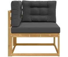 Lauko kampinė sofa Poliesteris Balta