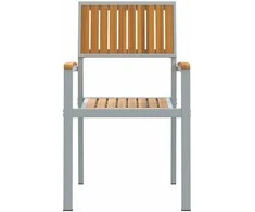 Susilankstantis krėslas 4 pcs Ruda 56 x 57 x 87 cm