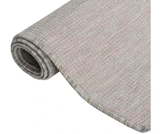Lauko kilimėlis, taupe spalvos, 140x200cm, plokščio pynimo