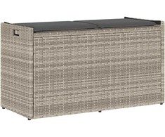 lauko laikymo suolas su pagalvėle šviesiai pilka 100 cm