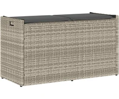 lauko laikymo suolas su pagalvėle šviesiai pilka 100 cm