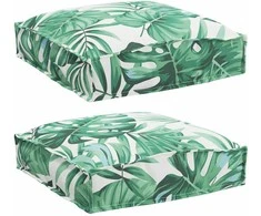 Pagalvėlė 2 pcs Lapų raštas 40 x 40 x 8 cm Oksfordo audinys