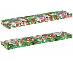 Pallet pagalvių rinkinys 2 pcs Tropinė džiunglė 180 x 40 x 8 cm