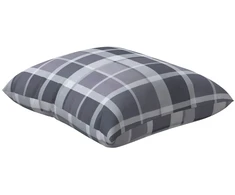 Lauko pagalvė Languotas 4 pcs PilkasCheck 40 x 40 cm Audinys