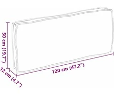 Pagalvėlė Pilka 120 x 50 x 12 cm Oksfordo audinys