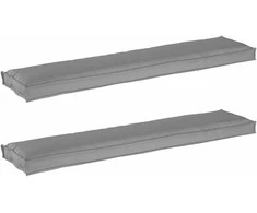 Pallet pagalvių rinkinys 2 pcs Pilka 180 x 40 x 8 cm