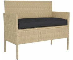Pagalvėlė Juoda 100 x 40 x 8 cm Oksfordo audinys