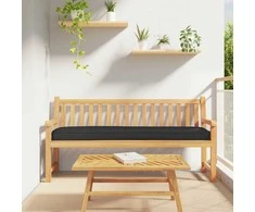 Pallet pagalvė Juoda 200 x 40 x 8 cm Oksfordo audinys