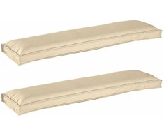 Pallet pagalvių rinkinys 2 pcs Smėlio 150 x 40 x 8 cm