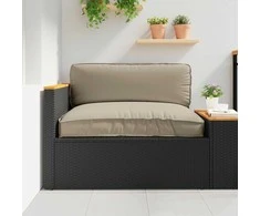 Pagalvėlė Taupe 120 x 80 x 12 cm Oksfordo audinys