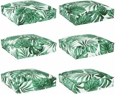 Pagalvėlė 6 pcs Lapų raštas 40 x 40 x 8 cm Oksfordo audinys