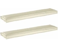 Pallet pagalvių rinkinys 2 pcs Kreminė 180 x 40 x 8 cm