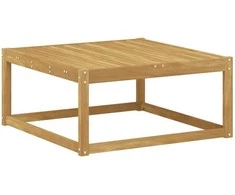 Lauko pakojis Kietos akacijos mediena Balta 79 x 79 x 37 cm