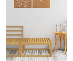 Lauko pakojis Kietos akacijos mediena Balta 79 x 79 x 37 cm