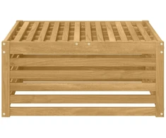 Lauko pakojis Kietos akacijos mediena Balta 79 x 79 x 37 cm