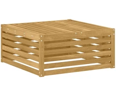 Lauko pakojis Kietos akacijos mediena Balta 79 x 79 x 37 cm