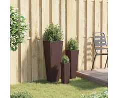 Lauko rinkinys 3 vnt. 30 x 30 x 80 cm Metalas
