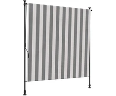 Lauko Ritininė Žaliuzė Antracito ir baltos 150 x 270 cm