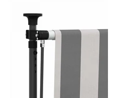 Lauko Ritininė Žaliuzė Antracito ir baltos 100 x 270 cm