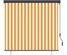 Roletas Balta ir oranžinė 180 x 250 cm Audinys ir aliuminis