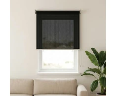 Lauko roletai 90% UV blokavimui Juoda 80 x 140 cm HDPE