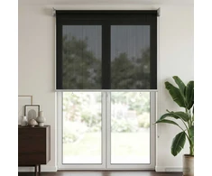 Lauko roletai 90% UV blokavimui Juoda 80 x 230 cm HDPE