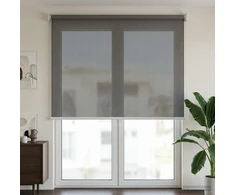 Lauko roletai 90% UV blokavimui Šviesiai pilka 60 x 230 cm HDPE