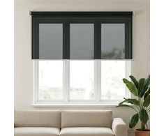 Lauko roletai 90% UV blokavimui Tamsiai žalia 160 x 140 cm HDPE