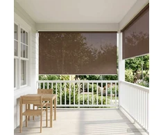 Lauko roletai 90% UV blokavimui Taupe 240 x 230 cm HDPE