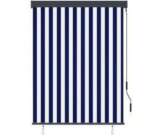 Lauko roletas, baltos ir mėlynos spalvų, 120x250cm