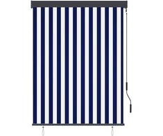 Lauko roletas, baltos ir mėlynos spalvų, 120x250cm
