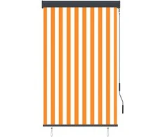Lauko roletas, baltos ir oranžinės spalvų, 100x250cm