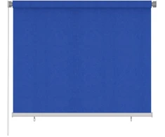 Lauko roletas, 185 (plotis) x 140 (aukštis) cm, mėlynos spalvos, HDPE