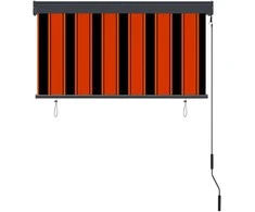 Lauko roletas, oranžinės ir rudos spalvų, 120x250cm