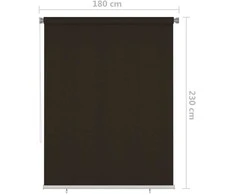 Lauko roletas, 185 (plotis) x 230 (aukštis) cm, rudos spalvos