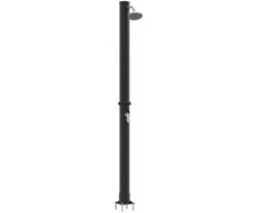 Lauko saulės dušas Juoda 217 cm PVC ir aliuminis