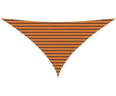 Saulės burė Oranžinė ir ruda 3,5 x 3,5 x 4,9 m
