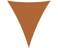 Saulės burė Oranžinė ir ruda 5 x 6 x 6 m